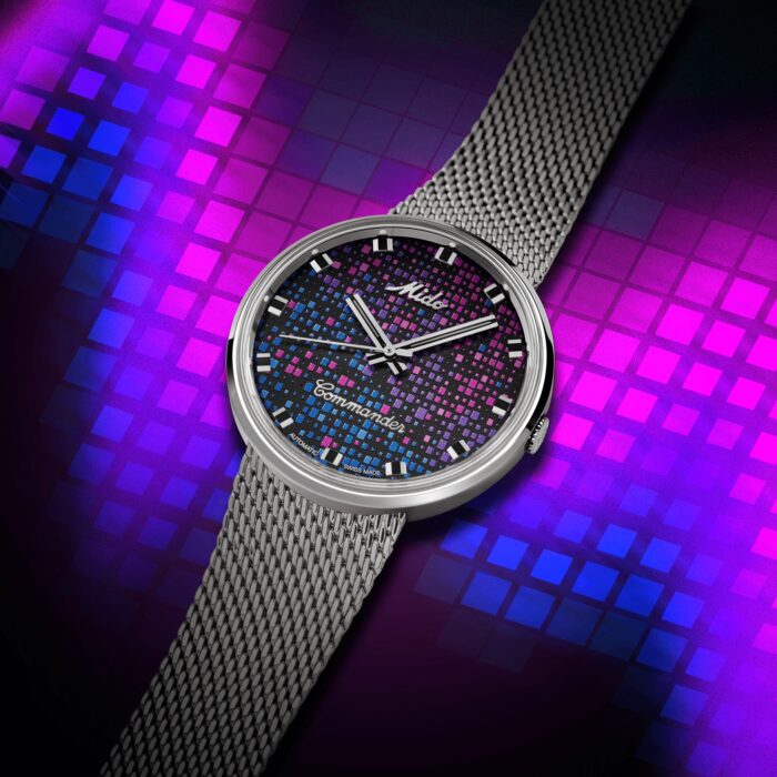 Montre Mido Commander 1959 Pixel Auto Bracelet Acier 37MM Montre Mido Commander 1959 Pixel Auto Bracelet Acier 37MM
