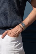 Montre Poiray Ma Première Grand Modèle Cadran Argenté Bracelet Acier