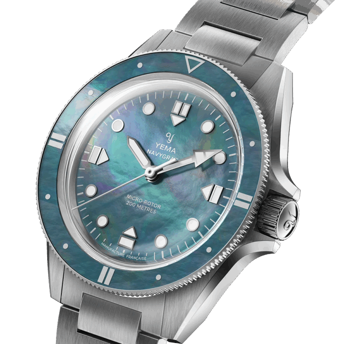 Montre Yema Navygraf Pearl CMM.20 Auto Cadran Nacre Montre Yema Navygraf Pearl CMM.20 Auto Cadran Nacre