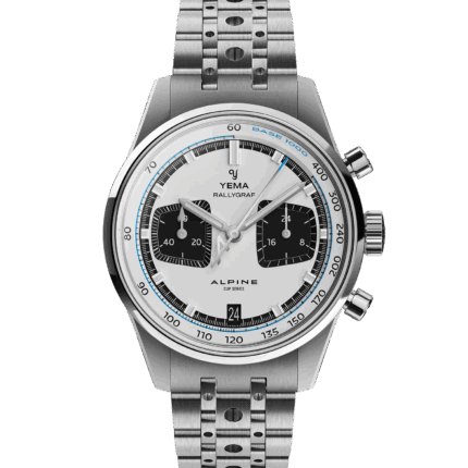 Montre Yema Rallygraf Alpine Cup Series Meca-Quartz Cadran Blanc