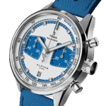 Montre Yema Rallygraf Alpine Cup Series Limited Chrono Auto Cadran Bleu Bracelet Cuir 41MM
