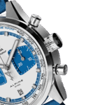 Montre Yema Rallygraf Alpine Cup Series Limited Chrono Auto Cadran Bleu Bracelet Cuir 41MM