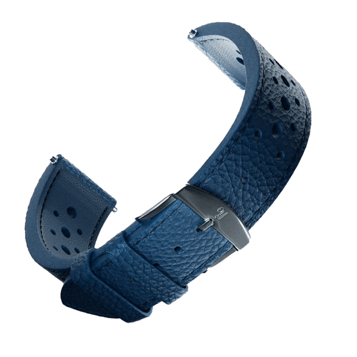 Montre Yema Rallygraf Alpine Cup Series Limited Chrono Auto Cadran Bleu Bracelet Cuir 41MM