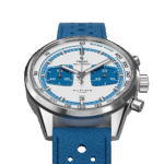 Montre Yema Rallygraf Alpine Cup Series Limited Chrono Auto Cadran Bleu Bracelet Cuir 41MM