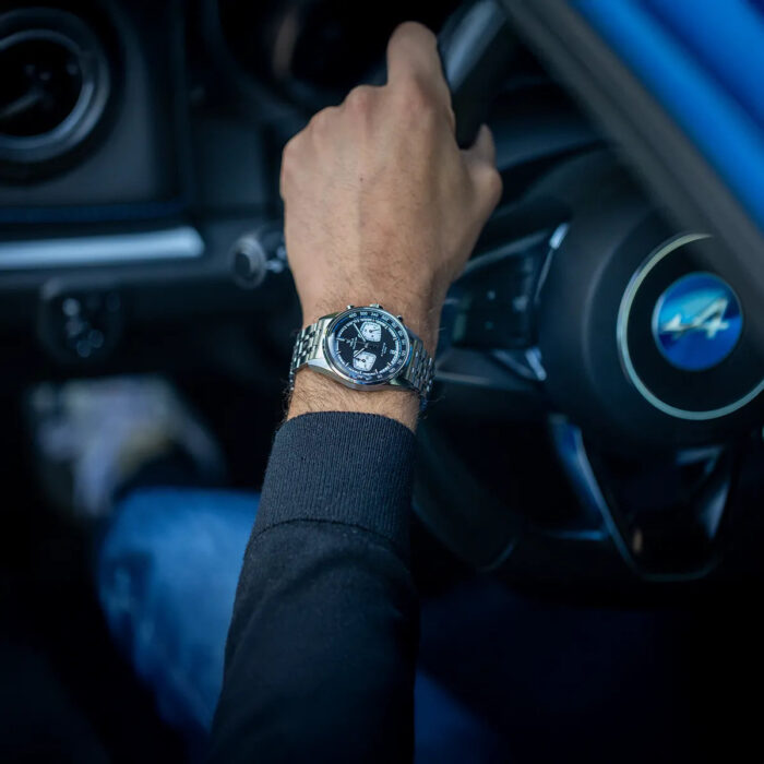 Montre Yema Rallygraf Alpine Cup Series Meca-Quartz Cadran Noir 39MM