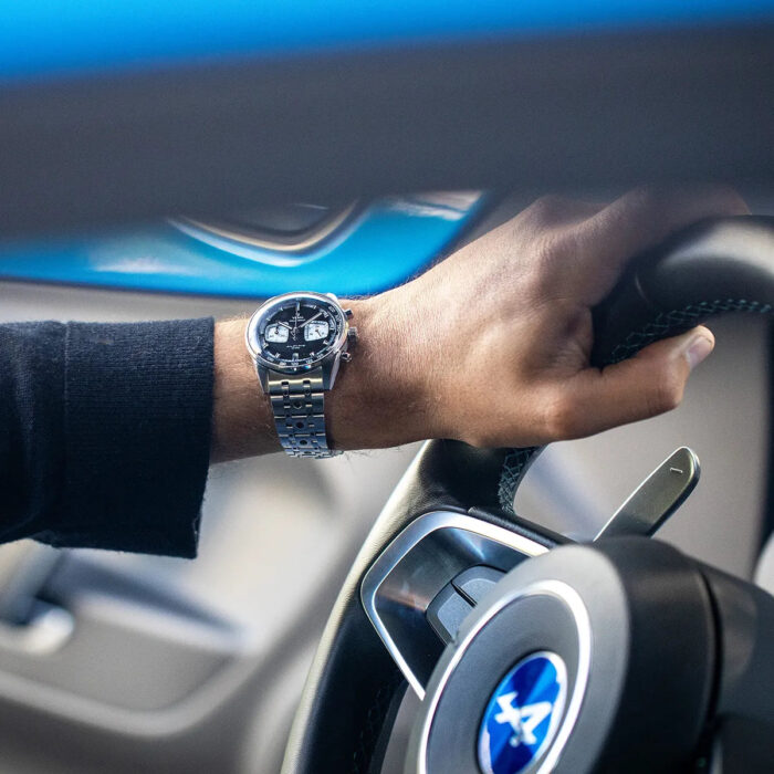 Montre Yema Rallygraf Alpine Cup Series Meca-Quartz Cadran Noir 39MM