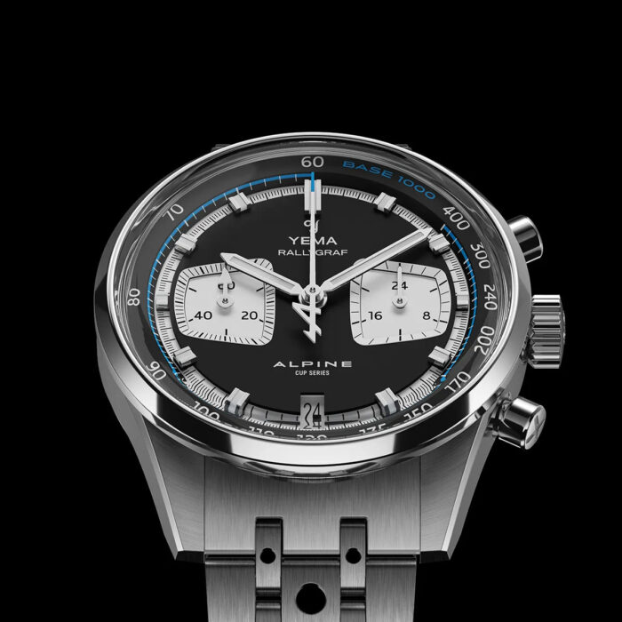 Montre Yema Rallygraf Alpine Cup Series Meca-Quartz Cadran Noir 39MM