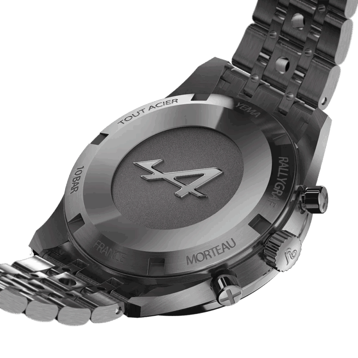 Montre Yema Rallygraf Alpine Cup Series Meca-Quartz Cadran Blanc