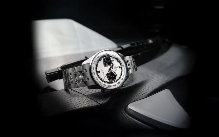 Montre Yema Rallygraf Alpine Cup Series Meca-Quartz Cadran Blanc