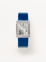 Montre Poiray Ma Première Grand Modèle Cadran Argenté Bracelet Cuir