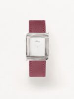 Montre Poiray Ma Première Grand Modèle Cadran Gris Bracelet Cuir