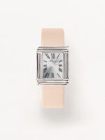 Montre Poiray Ma Première Grand Modèle Cadran Argenté Bracelet Cuir