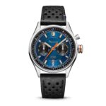Montre Depancel Autosport Blue Auto Cadran Bleu Bracelet Cuir 39MM
