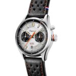 Montre Depancel Autosport Silver Auto Cadran Argenté Bracelet Cuir 39MM