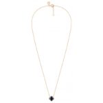 Collier Morganne Bello Victoria Mini Onyx et Diamants Or Rose