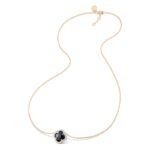 Collier Morganne Bello Victoria Mini Onyx et Diamants Or Rose