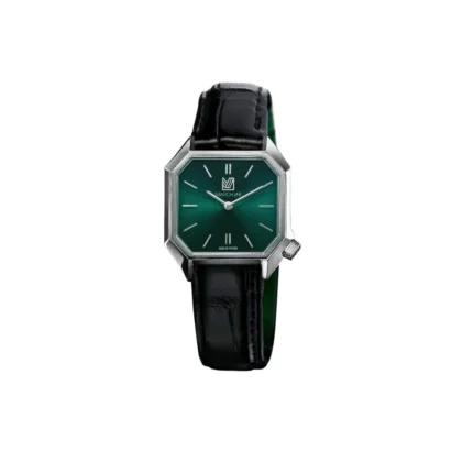 Montre MARCH LA.B Dandy Mansart Forest Quartz Cadran Vert Bracelet Cuir 30MM