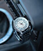 Montre Depancel Allure Élégance 3h Ivory Auto Cadran Argenté Bracelet Cuir 40MM