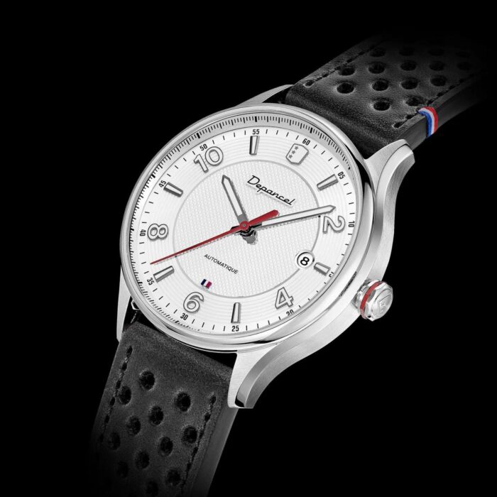 Montre Depancel Allure Élégance 3h Ivory Auto Cadran Argenté Bracelet Cuir 40MM