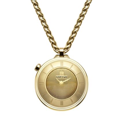 Montre Sautoir MARCH LA.B Lady Volante Gold Quartz Cadran Doré 30MM