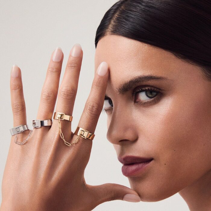 Bague Dinh Van X Rabanne Serrure Double Or Jaune Bague Dinh Van X Rabanne Serrure Double Or Jaune