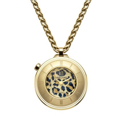 Montre Sautoir MARCH LA.B Lady Volante Cheetah Quartz Cadran Léopard 30MM