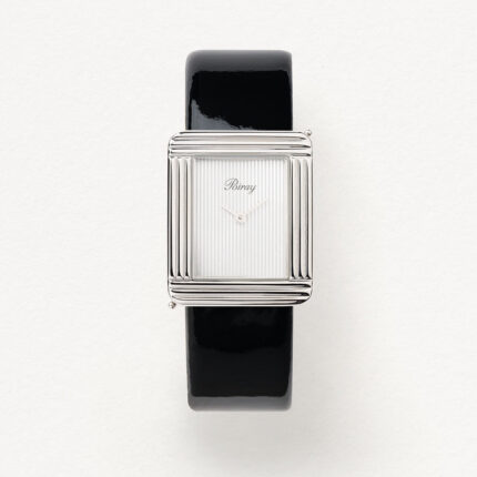 Montre Poiray Ma Première Grand Modèle Cadran Gris Bracelet Cuir