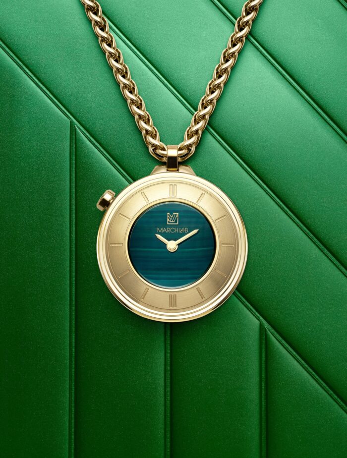 Montre Sautoir MARCH LA.B Lady Volante Malachite Quartz Cadran Vert 30MM Montre Sautoir MARCH LA.B Lady Volante Malachite Quartz Cadran Vert 30MM