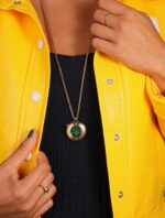 Montre Sautoir MARCH LA.B Lady Volante Malachite Quartz Cadran Vert 30MM