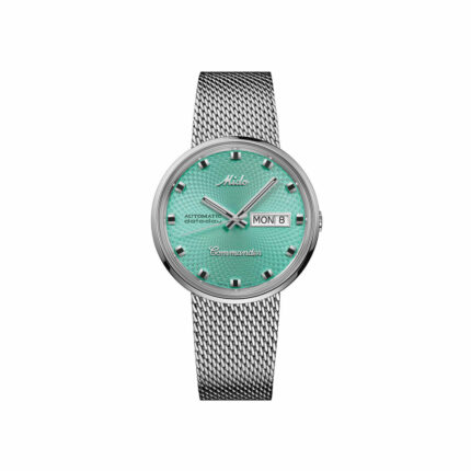 Montre Mido Commander 1959 Edition Limitée Auto Cadran Turquoise Bracelet Acier 37MM