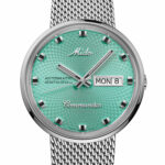 Montre Mido Commander 1959 Edition Limitée Auto Cadran Turquoise Bracelet Acier 37MM