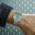 Montre Mido Commander 1959 Edition Limitée Auto Cadran Turquoise Bracelet Acier 37MM