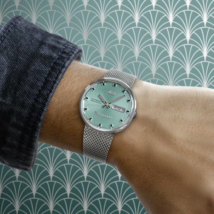 Montre Mido Commander 1959 Edition Limitée Auto Cadran Turquoise Bracelet Acier 37MM Montre Mido Commander 1959 Edition Limitée Auto Cadran Turquoise Bracelet Acier 37MM