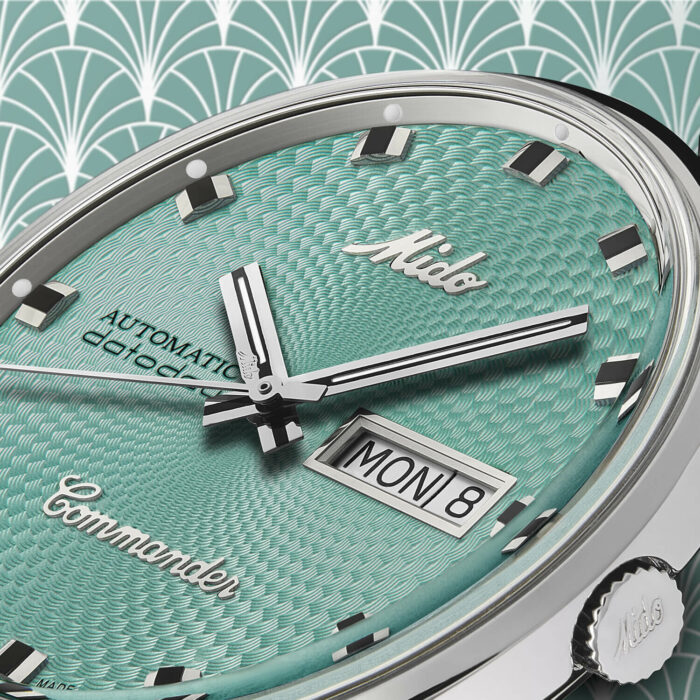 Montre Mido Commander 1959 Edition Limitée Auto Cadran Turquoise Bracelet Acier 37MM Montre Mido Commander 1959 Edition Limitée Auto Cadran Turquoise Bracelet Acier 37MM