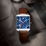 Montre Depancel Série R01 Blue Auto Cadran Bleu Bracelet Cuir 43MM