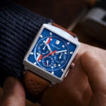 Montre Depancel Série R01 Blue Auto Cadran Bleu Bracelet Cuir 43MM