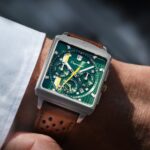 Montre Depancel Série R01 Green Auto Cadran Vert Bracelet Cuir 43MM