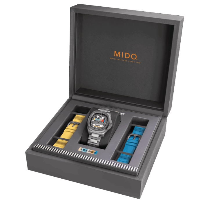 Montre Mido Multifort TV Big Date S01E02 Auto Édition Spéciale 3 Bracelets 40MM
