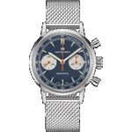 Montre Hamilton American Classic Intra-Matic Chronographe H Cadran Bleu Bracelet Cuir 40mm – Image 3