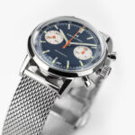 Montre Hamilton American Classic Intra-Matic Chronographe H Cadran Bleu Bracelet Cuir 40mm – Image 9
