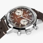 Montre Hamilton American Classic Intra-Matic Chronographe H Cadran Brun Bracelet Cuir 40mm – Image 11