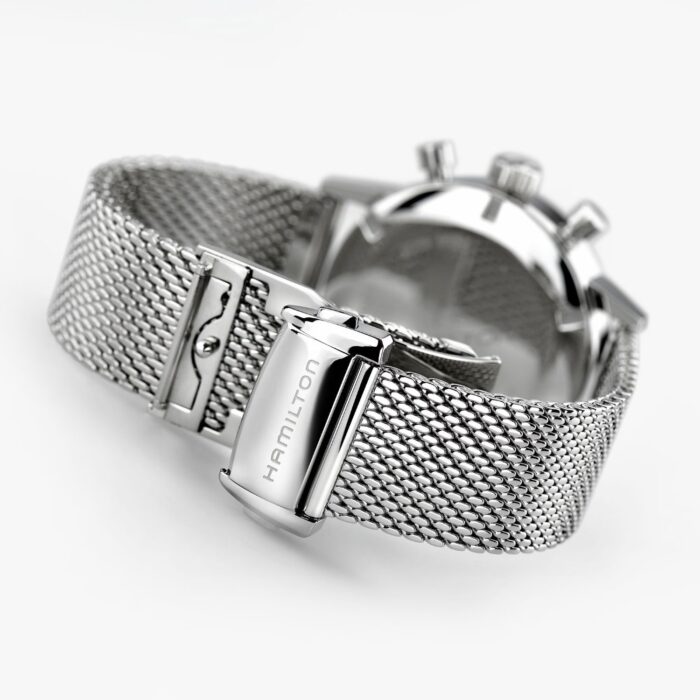 Montre Hamilton American Classic Intra-Matic Chronographe H Cadran Brun Bracelet Cuir 40mm – Image 12