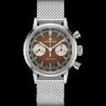 Montre Hamilton American Classic Intra-Matic Chronographe H Cadran Brun Bracelet Cuir 40mm – Image 3