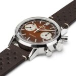 Montre Hamilton American Classic Intra-Matic Chronographe H Cadran Brun Bracelet Cuir 40mm – Image 4