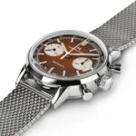 Montre Hamilton American Classic Intra-Matic Chronographe H Cadran Brun Bracelet Cuir 40mm – Image 5