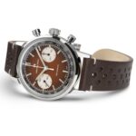 Montre Hamilton American Classic Intra-Matic Chronographe H Cadran Brun Bracelet Cuir 40mm – Image 7