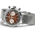 Montre Hamilton American Classic Intra-Matic Chronographe H Cadran Brun Bracelet Cuir 40mm – Image 8