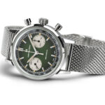 Montre Hamilton American Classic Intra-Matic Chronographe H Cadran Vert Bracelet Cuir 40mm – Image 12