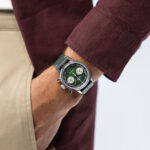 Montre Hamilton American Classic Intra-Matic Chronographe H Cadran Vert Bracelet Cuir 40mm – Image 13