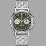 Montre Hamilton American Classic Intra-Matic Chronographe H Cadran Vert Bracelet Cuir 40mm – Image 3